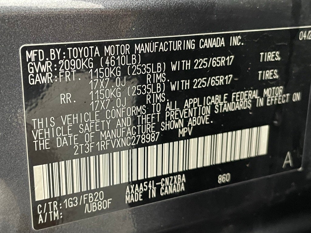 2022 Toyota RAV4 LE