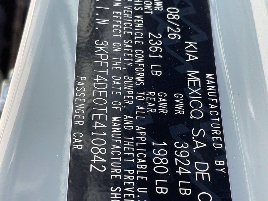 2026 Kia K4 LXS