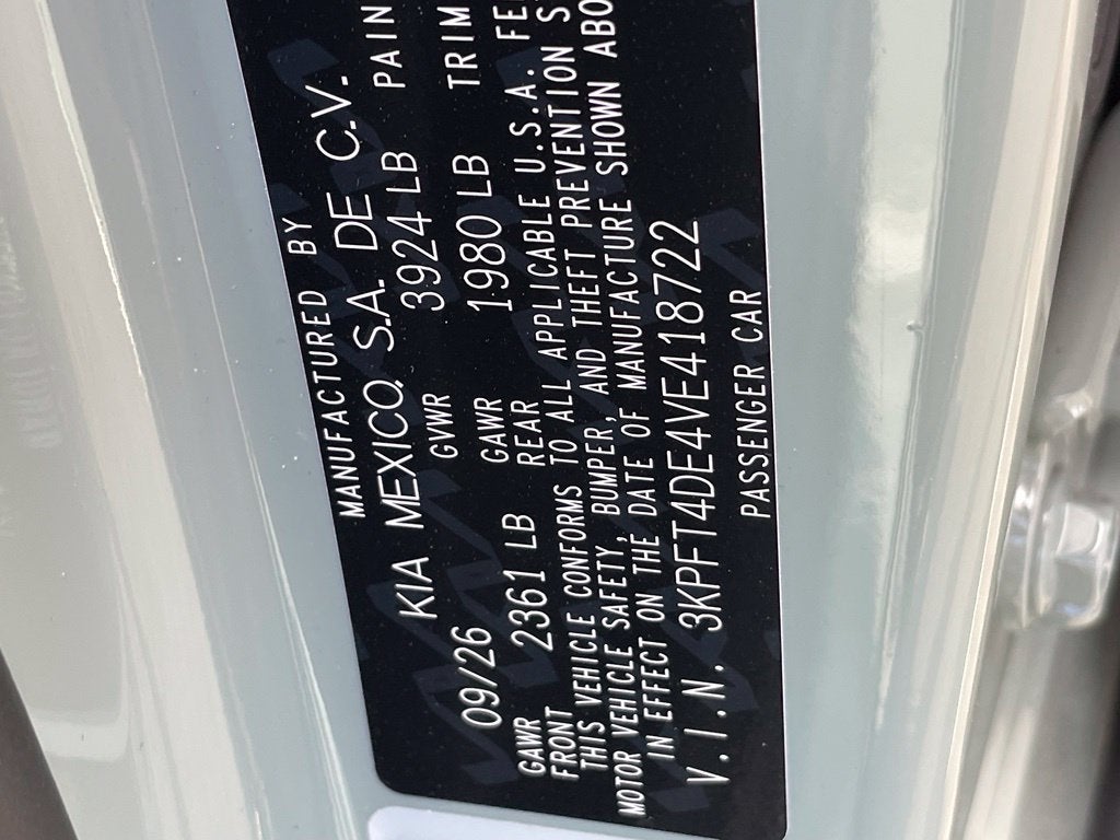 2027 Kia K4 LXS