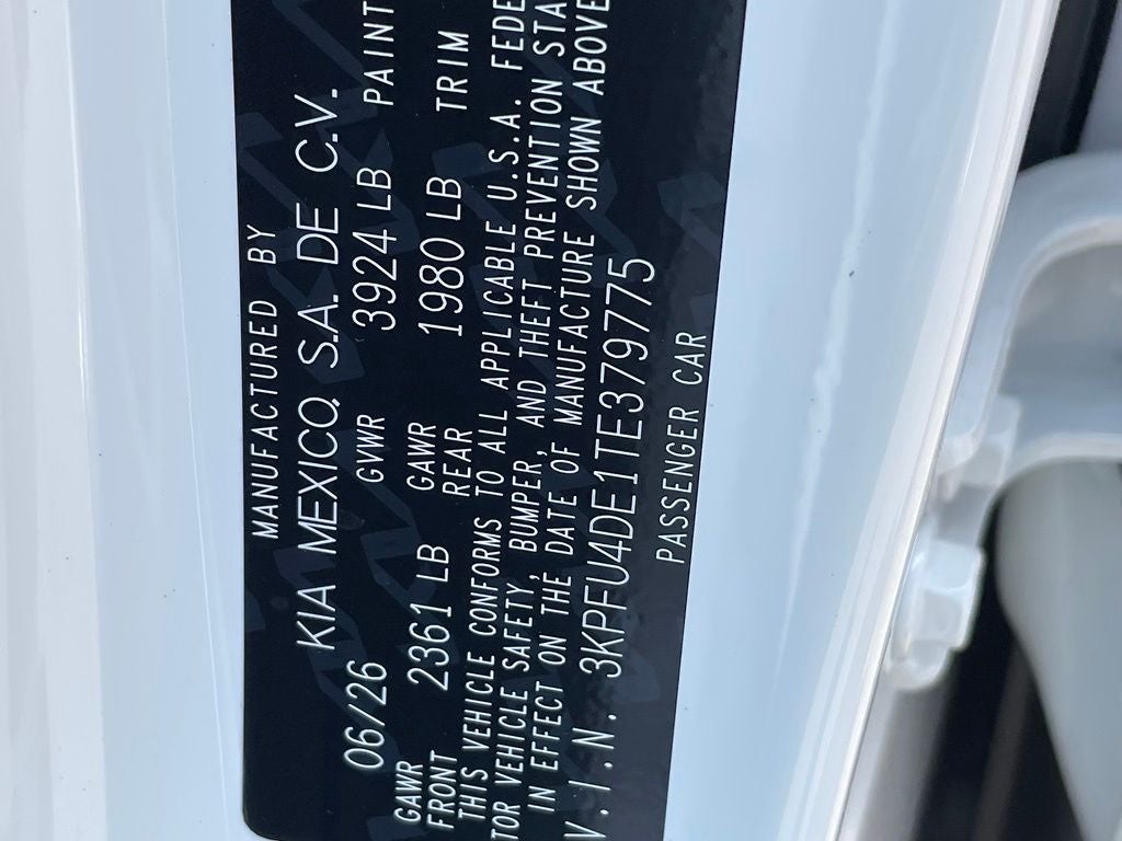 2026 Kia K4 EX