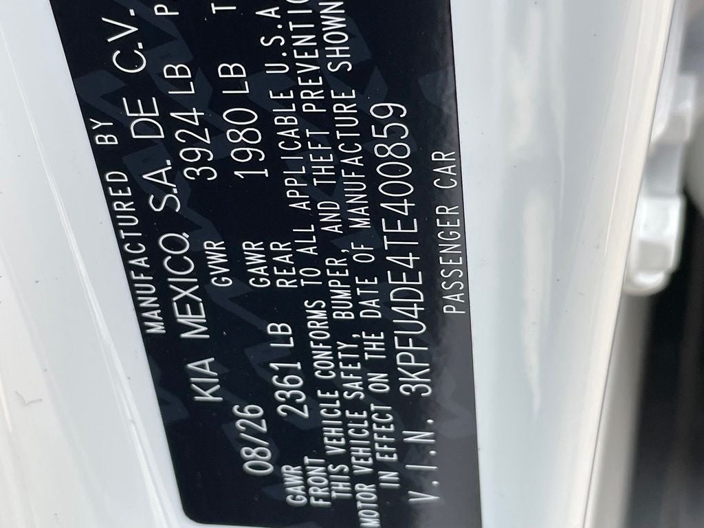 2026 Kia K4 EX