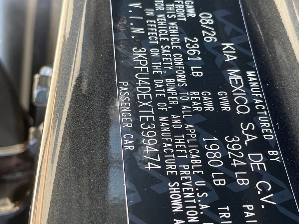 2026 Kia K4 EX