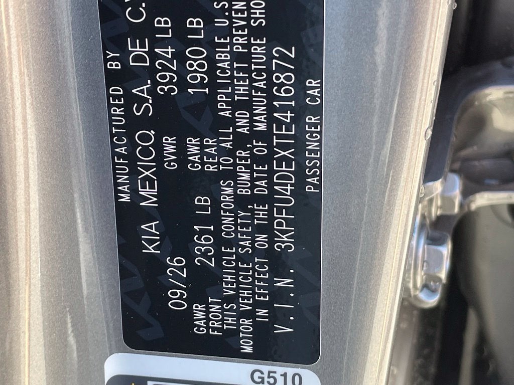 2026 Kia K4 EX