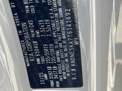 2026 Kia Carnival Hybrid SX