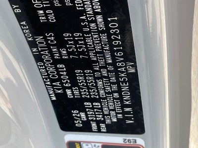 2027 Kia Carnival Hybrid SX Prestige