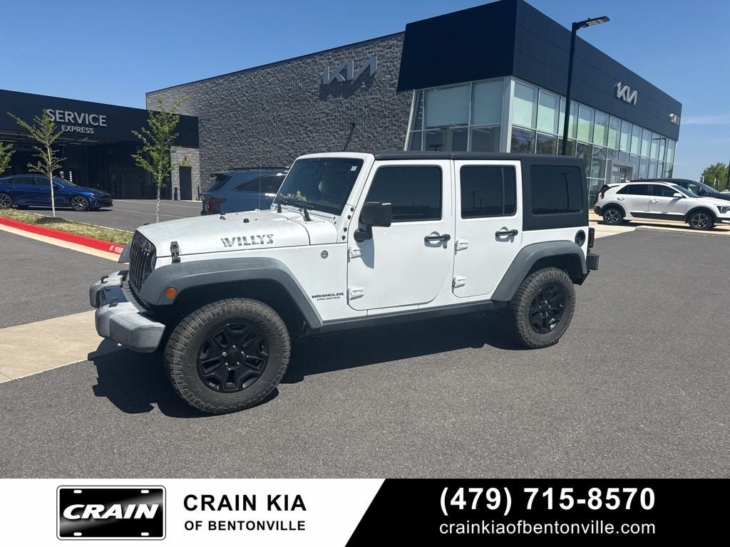 2016 Jeep Wrangler Unlimited Willys - 4WD / CLEAN CARFAX