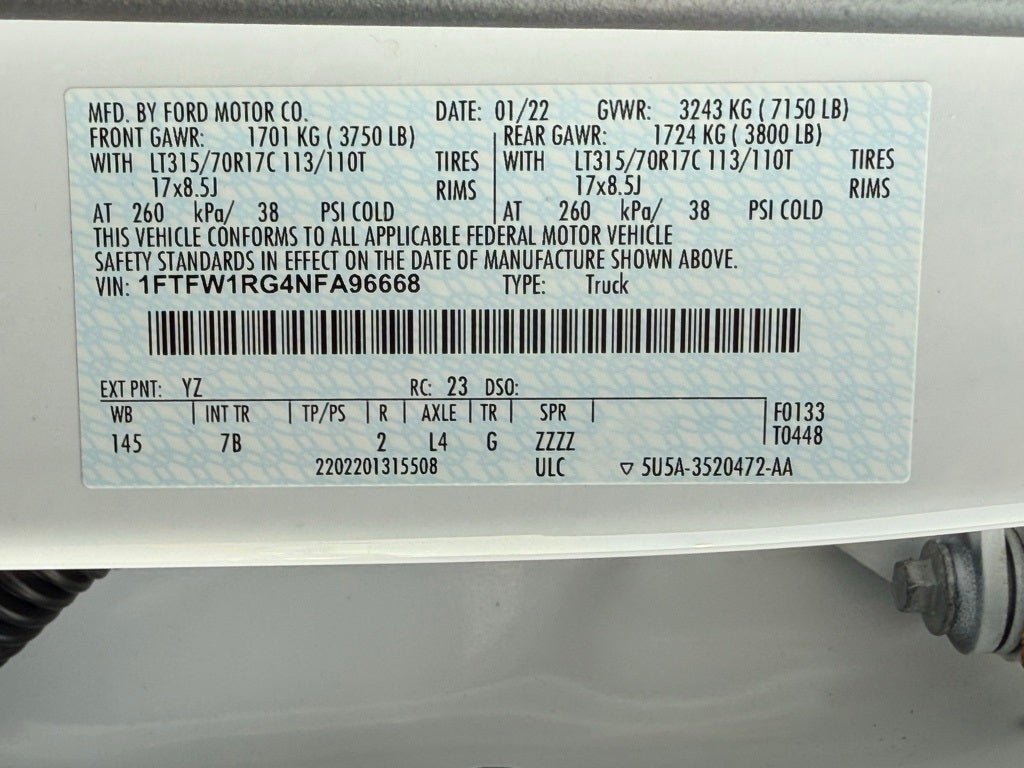 2022 Ford F-150 Raptor - 4WD / CLEAN CARFAX