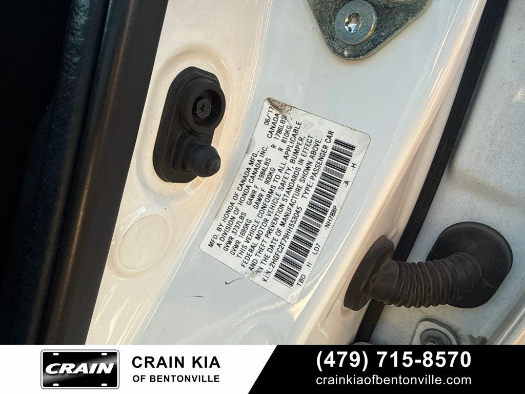 2017 Honda Civic EX - SUNROOF / CLEAN CARFAX