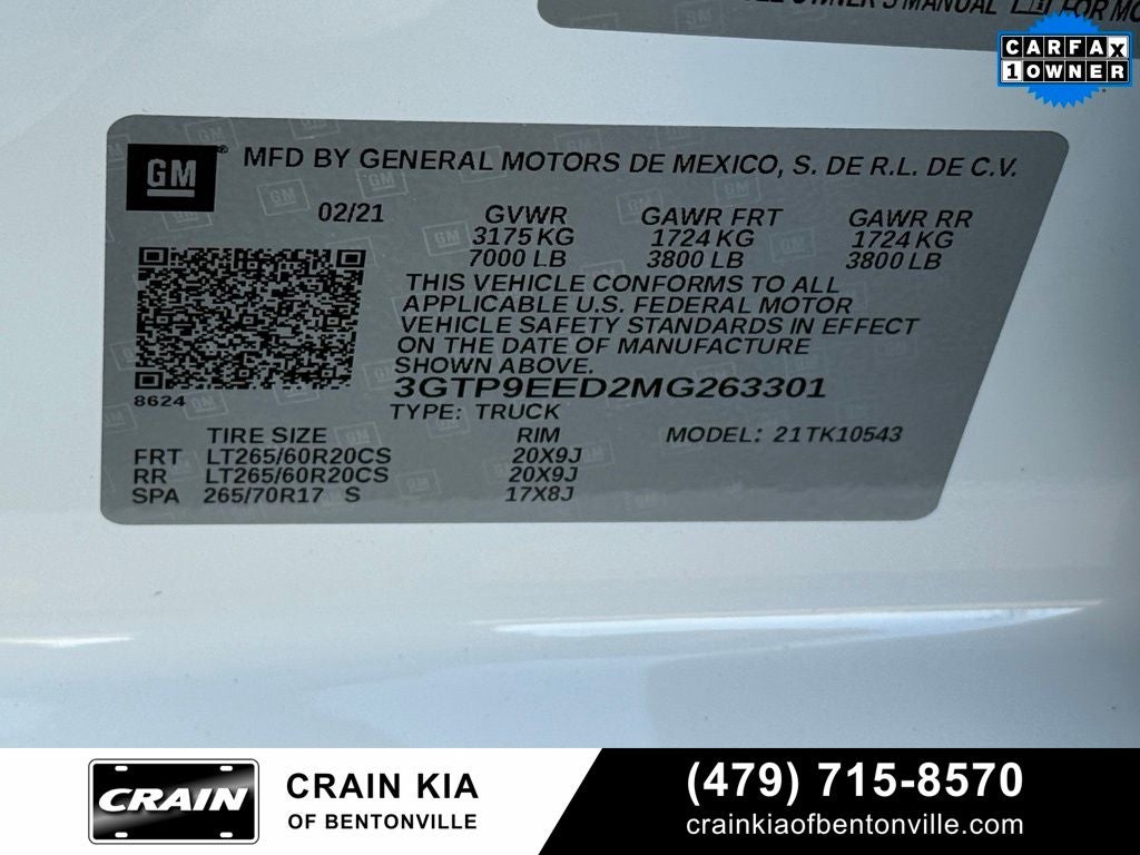 2021 GMC Sierra 1500 AT4 - 4WD / CLEAN CARFAX / ONE OWNER