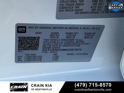 2022 GMC Sierra 1500 Limited Pro - 4WD / CLEAN CARFAX / ONE OWNER