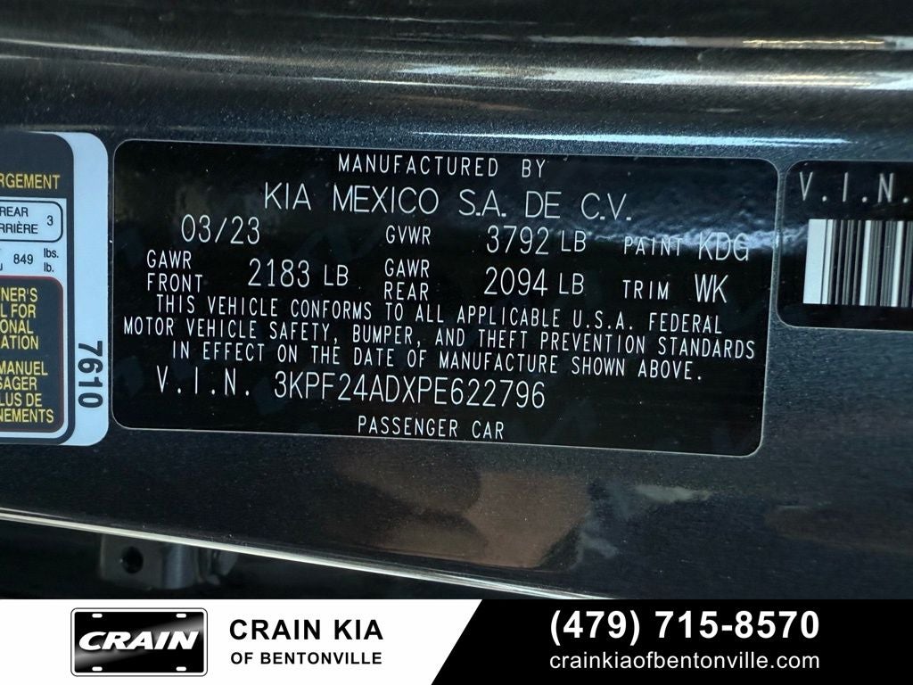 2023 Kia Forte LXS - KIA CPO / CLEAN CARFAX