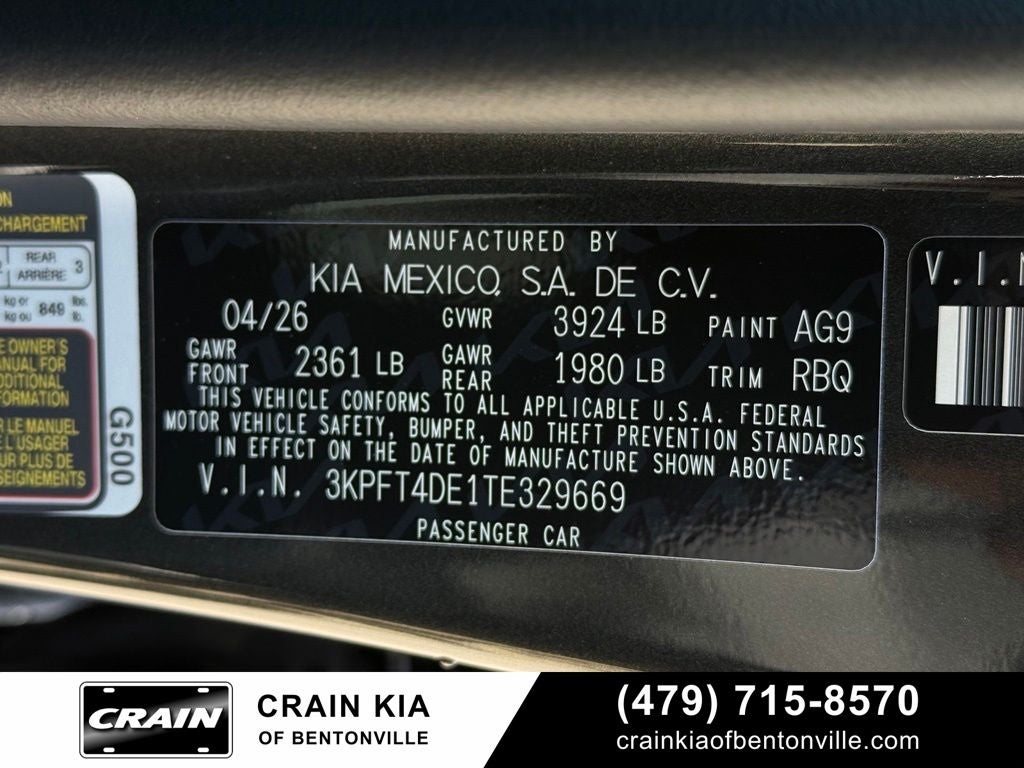 2026 Kia K4 LXS