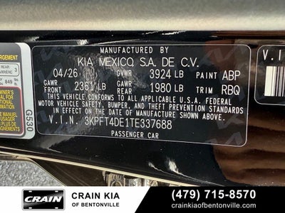 2026 Kia K4 LX