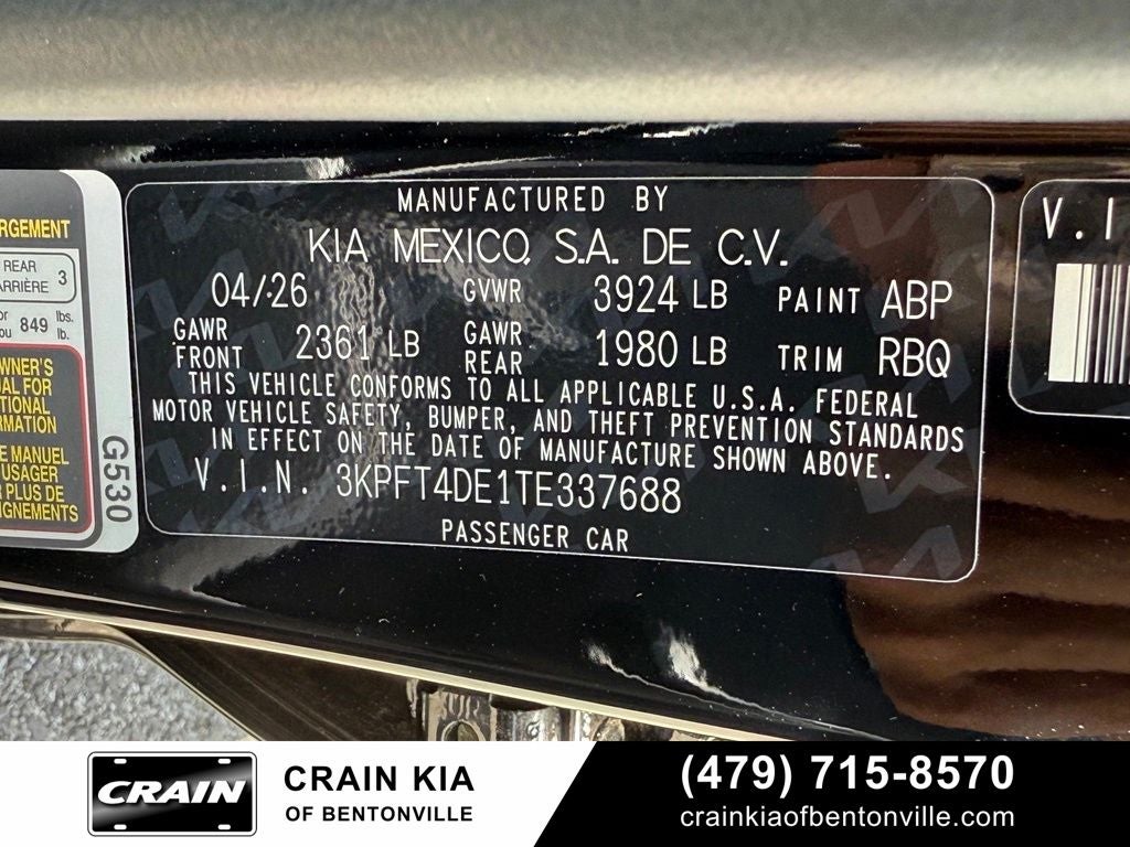2026 Kia K4 LX