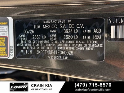 2026 Kia K4 LX