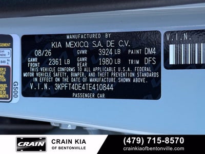 2026 Kia K4 LXS