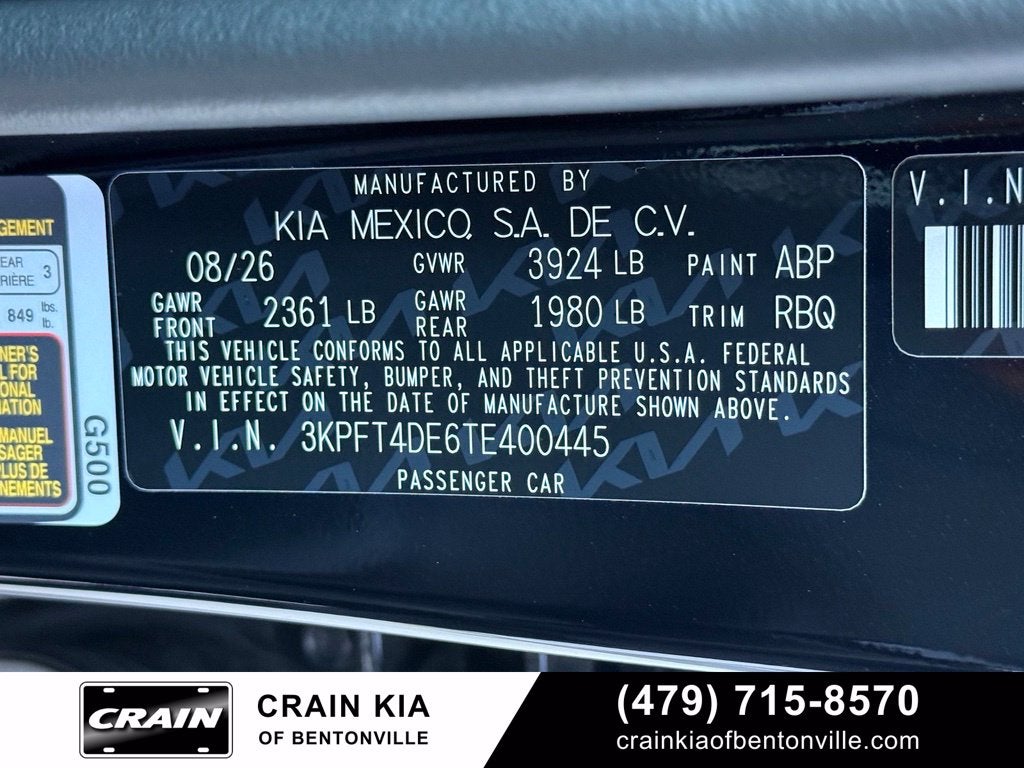 2026 Kia K4 LXS
