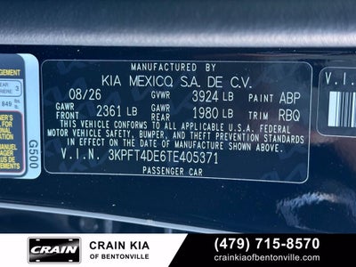2026 Kia K4 LXS