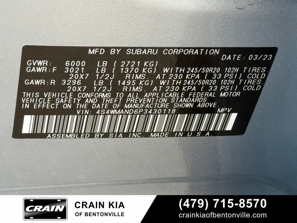 2023 Subaru Ascent Limited - AWD