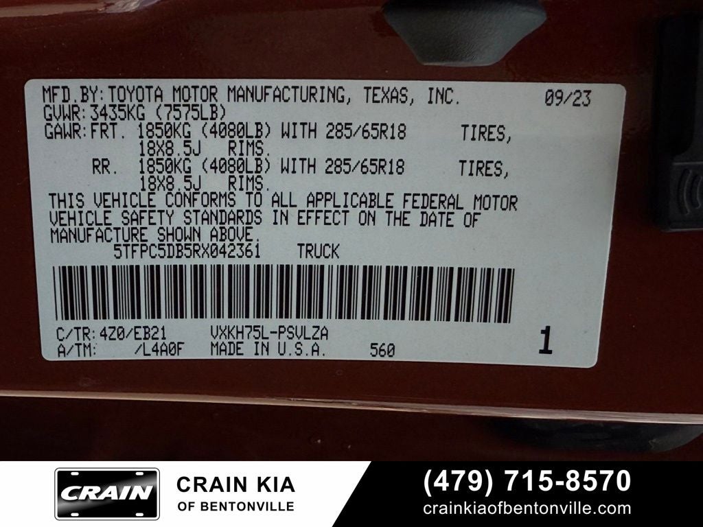 2024 Toyota Tundra Hybrid TRD Pro - 4WD / PANORAMIC SUNROOF