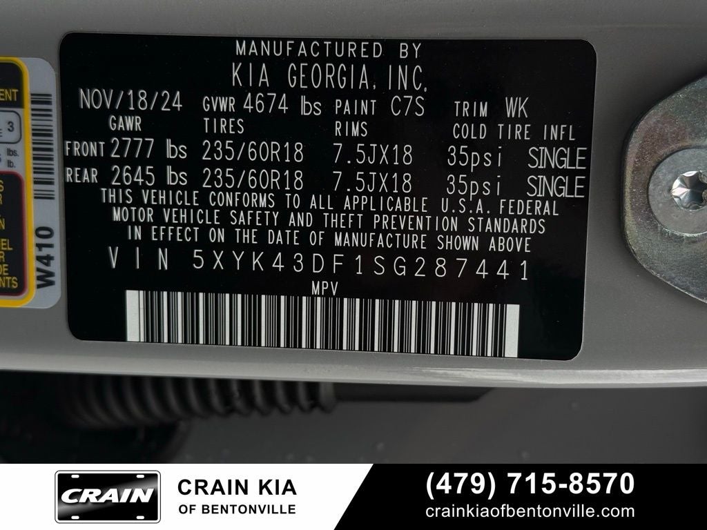 2025 Kia Sportage SX - KIA CPO / PANORAMIC SUNROOF / ONE OWNER