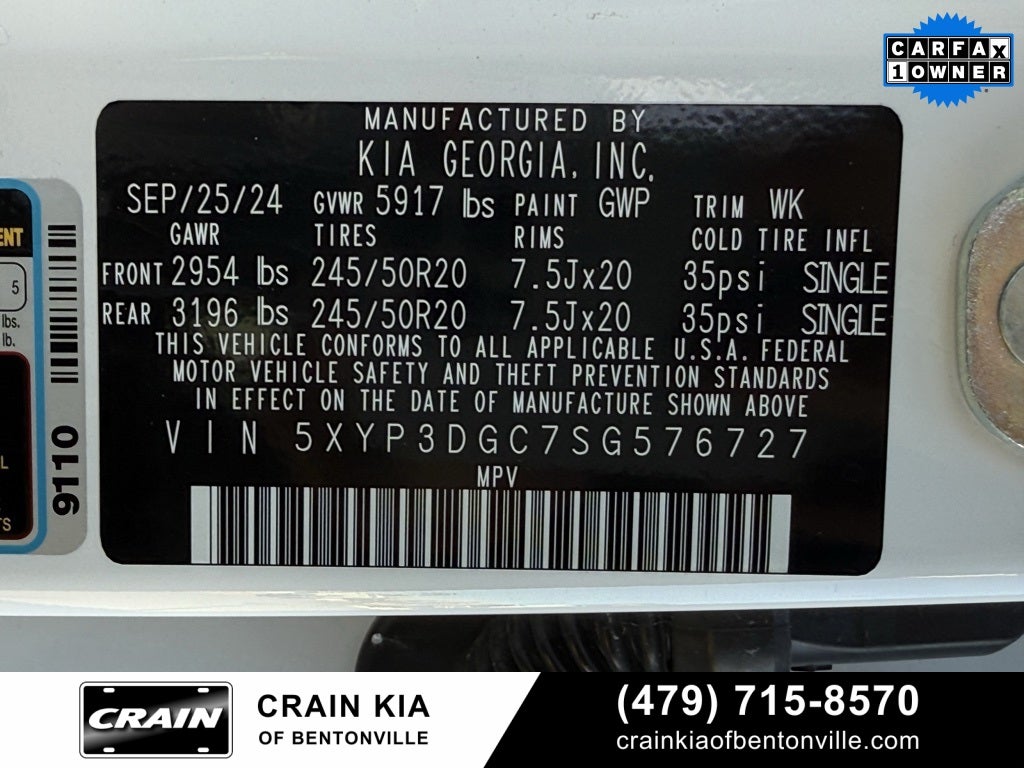 2025 Kia Telluride EX X-Line - KIA CPO / SUNROOF / AWD / ONE OWNER