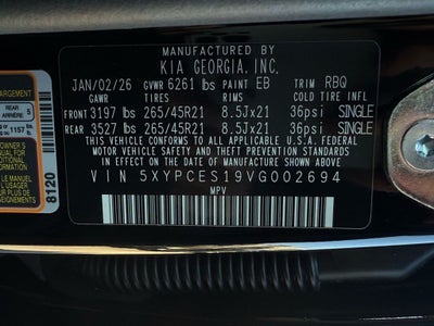 2027 Kia Telluride EX