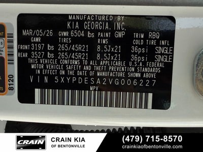 2027 Kia Telluride Hybrid X-Line SX - HYBRID!