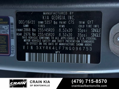 2022 Kia Sorento SX-Prestige - KIA CPO / PANORAMIC SUNROOF / ONE OWNER