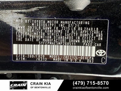 2021 Toyota Corolla LE - CARFAX ONE OWNER