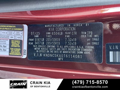 2026 Kia Carnival Hybrid EX