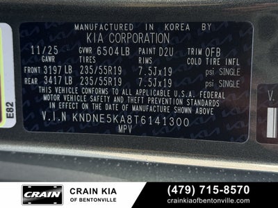 2026 Kia Carnival Hybrid SX Prestige