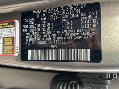 2026 Kia Sorento Plug-In Hybrid EX