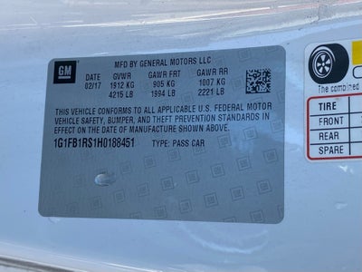 2017 Chevrolet Camaro 1LT