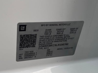 2020 Chevrolet Tahoe LT 4X4 / BOSE AUDIO / HEATED SEATS