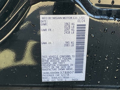 2024 Nissan Altima 2.5 SV