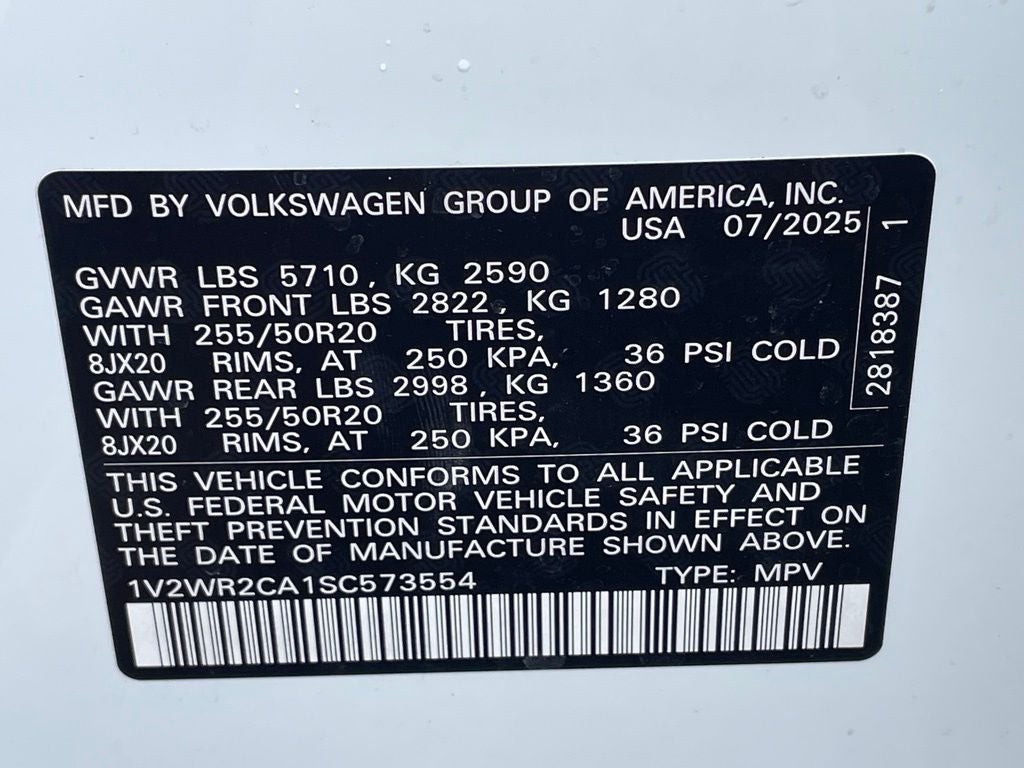 2025 Volkswagen Atlas 2.0T SE w/Technology ONE OWNER / HEATED SEATS