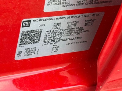 2025 Chevrolet Silverado 1500 Custom Trail Boss 4X4 / TRAILERING PACKAGE