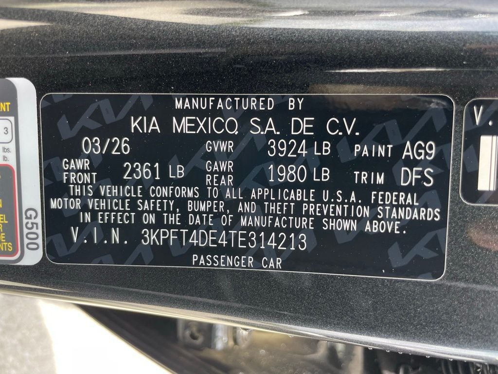 2026 Kia K4 LXS