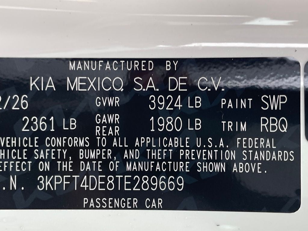 2026 Kia K4 LXS