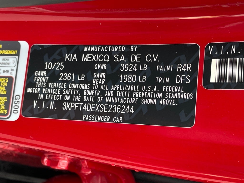 2025 Kia K4 LXS