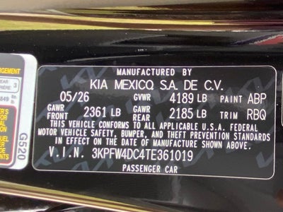 2026 Kia K4 GT-Line Turbo