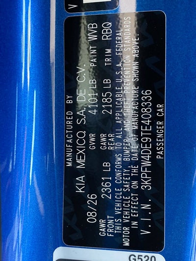 2026 Kia K4 GT-Line