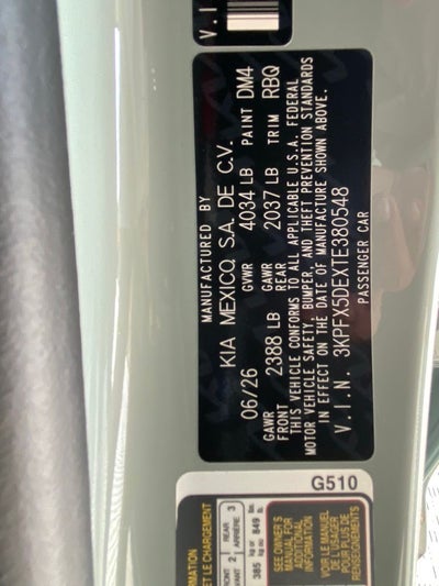 2026 Kia K4 EX