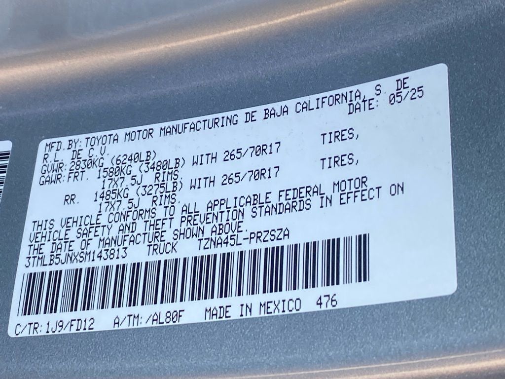 2025 Toyota Tacoma TRD Off-Road