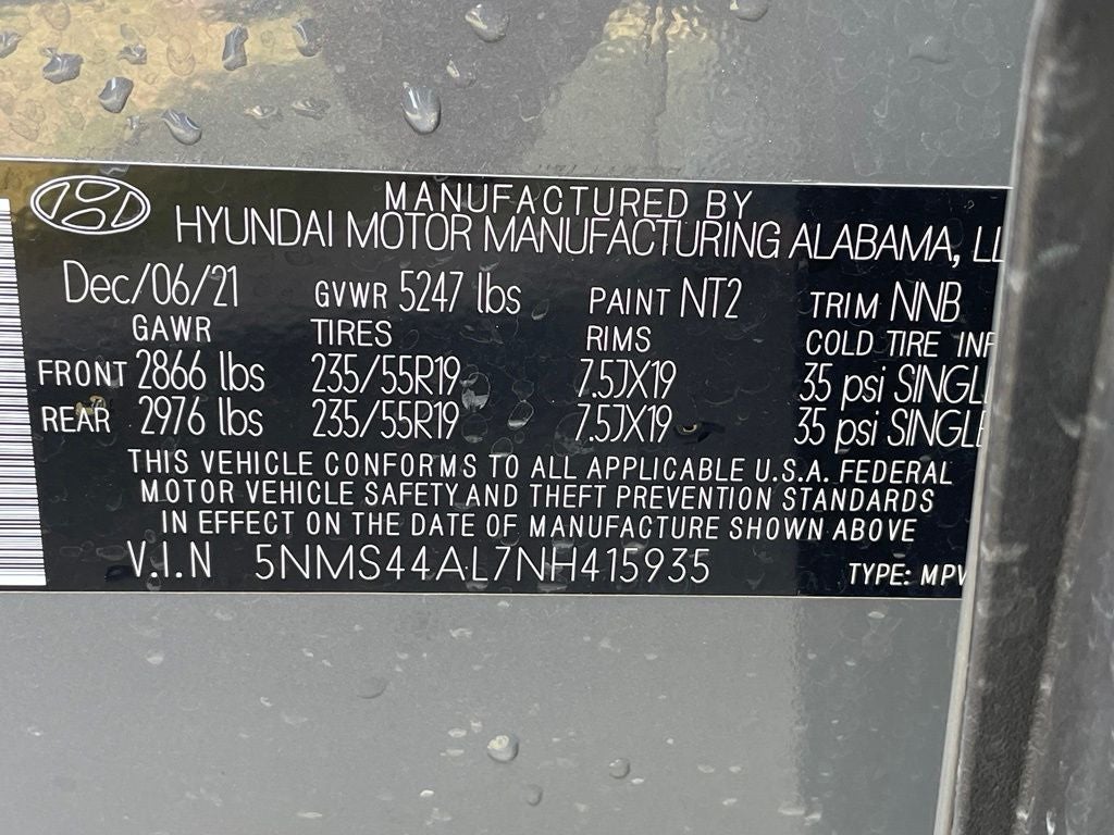 2022 Hyundai Santa Fe Limited MOONROOF / NAV / HEATED SEATS