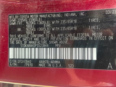 2023 Toyota Highlander Hybrid XLE
