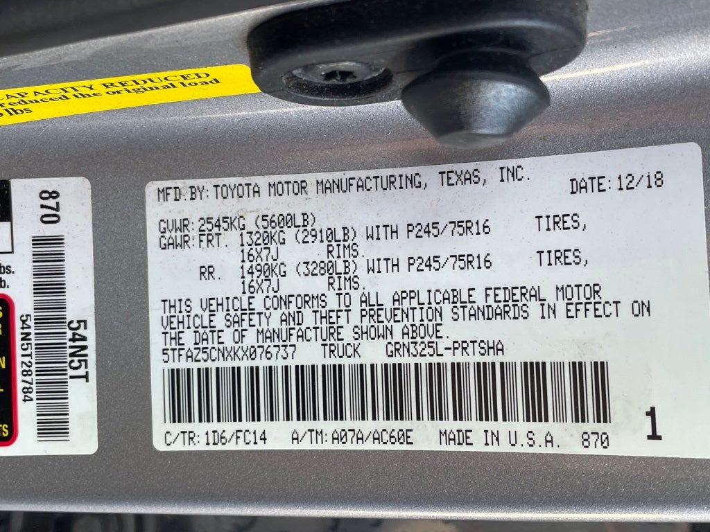 2019 Toyota Tacoma SR5 V6