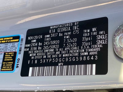 2025 Kia Telluride SX X-Line AWD / NAV / SUNROOF