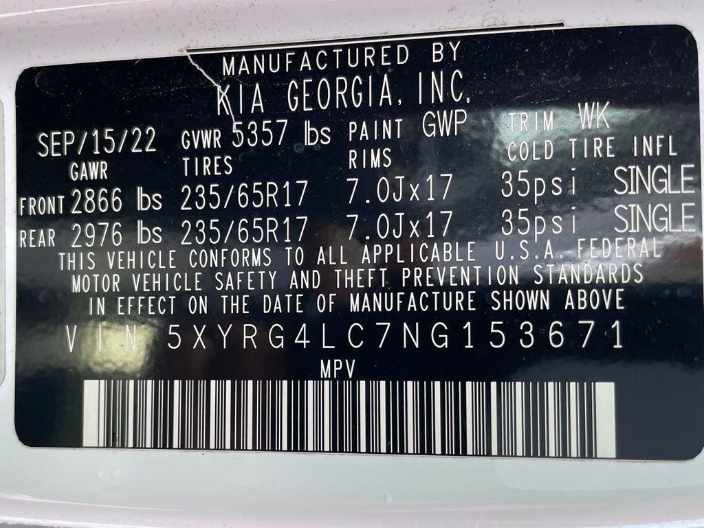 2022 Kia Sorento LX ONE OWNER / CLEAN CARFAX